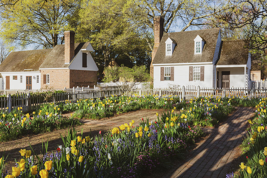 Colonial Garden in Springtime #2 Photograph by Rachel Morrison