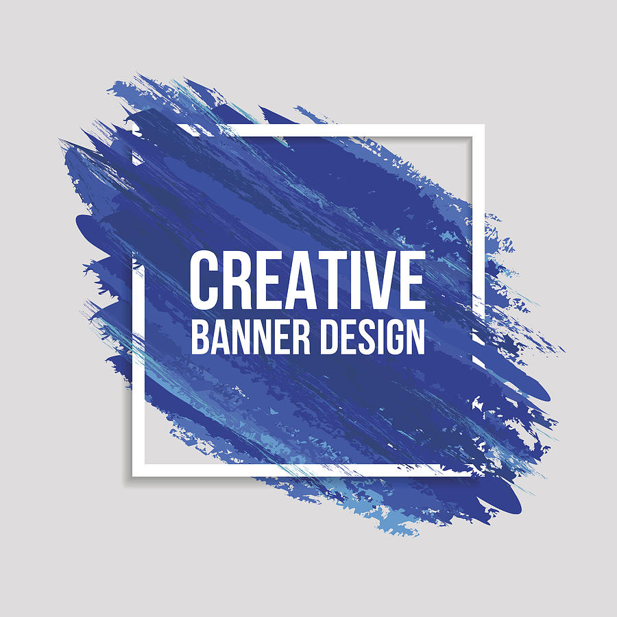 Colored Creative Banners #2 Drawing by Creative-Touch