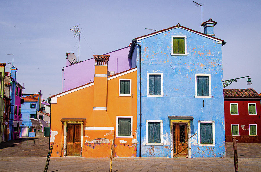 Colorful houses in Bruno, Venice, Italy #2 Photograph by Adelaide Lin
