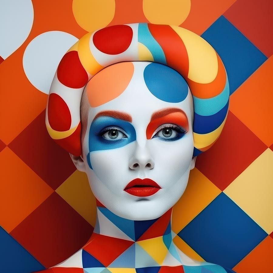 Colorful Surreal Portrait #2 Digital Art by Scott Meyer