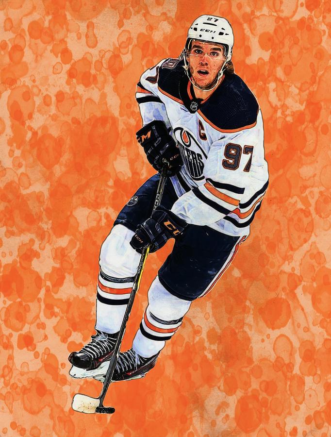 Connor McDavid Edmonton Oilers Digital Art by Bob Smerecki - Fine Art ...