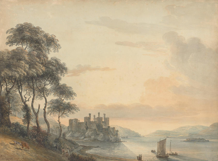 Conway Castle #3 Drawing by Paul Sandby