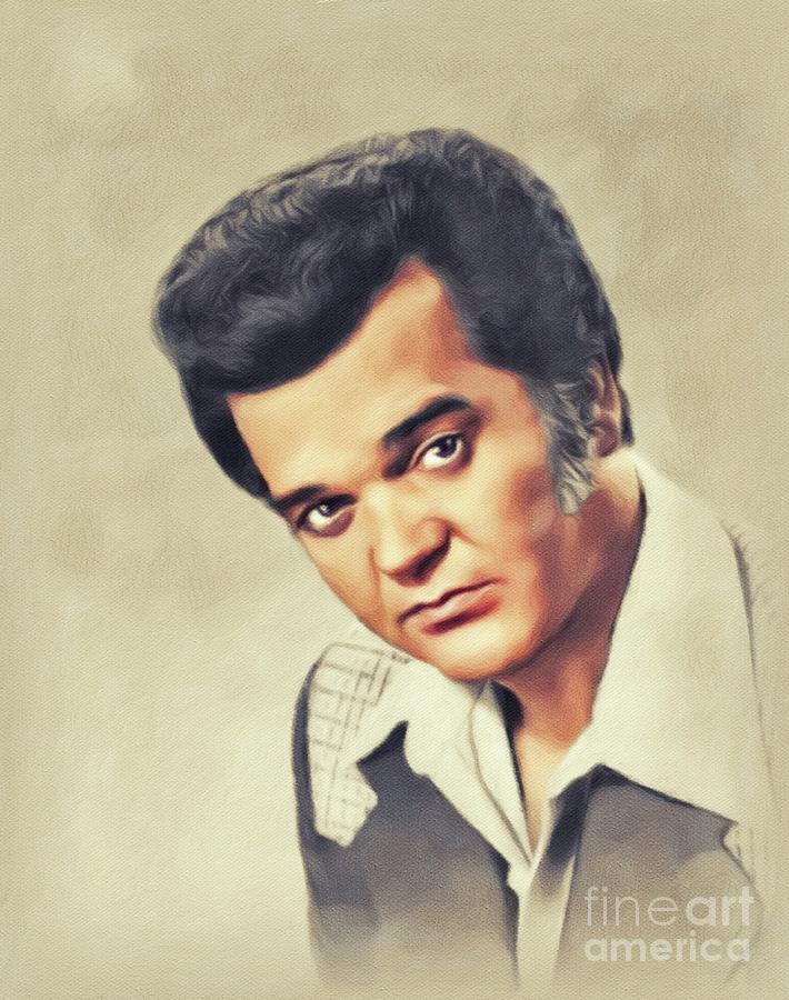 Conway Painting - Conway Twitty, Country Legend by John Springfield
