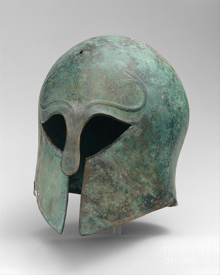 Corinthian Bronze Helmet #1 Photograph by Granger