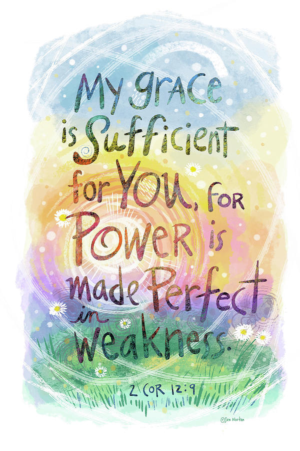 2 Cor 12:9 - My Grace is Sufficient For You {Tote Bag} 2 Cor 12:9 - My Grace is Sufficient For You {Tote Bag}