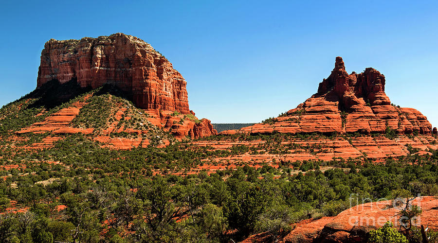 Courthouse Butte and Bell Rock, Sedona, Arizona Photograph by Yefim Bam ...