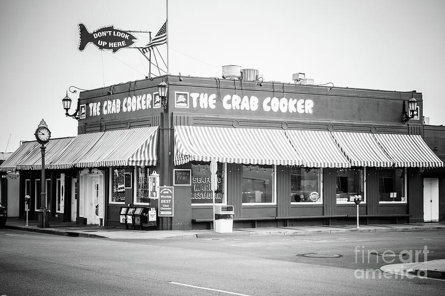 Crab Cooker Newport Beach Black and White Photo #2 Photograph by Paul Velgos