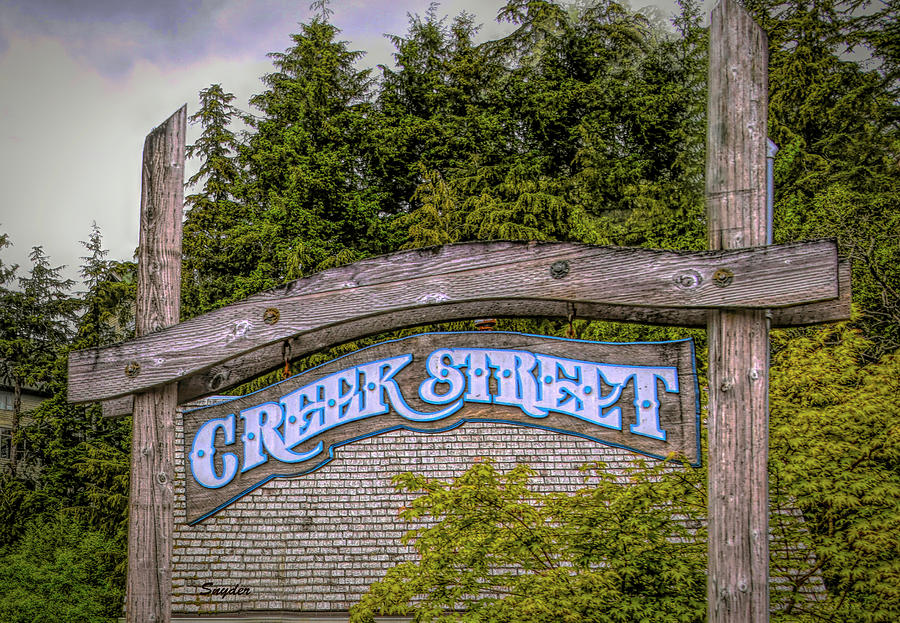 Creek Street Sign Ketchikan Alaska #2 Photograph by Barbara Snyder