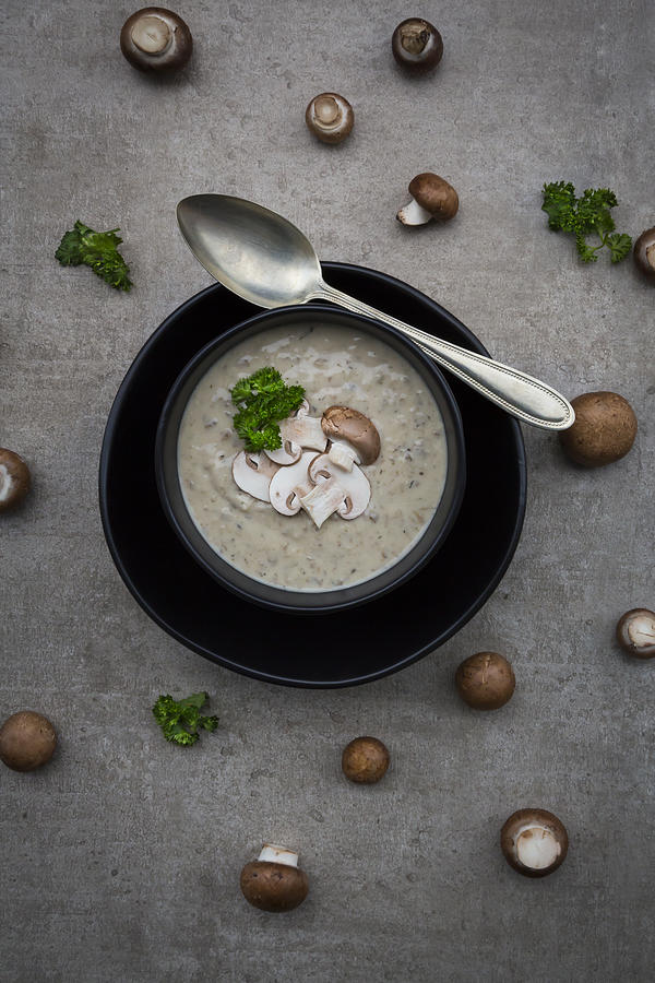 Creme of mushroom soup #2 Photograph by Larissa Veronesi