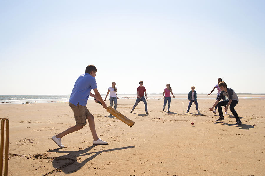 Cricket On The Beach #2 Photograph by SolStock