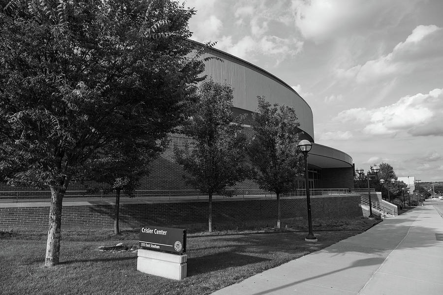 Crisler Center in black and white #2 Photograph by Eldon McGraw