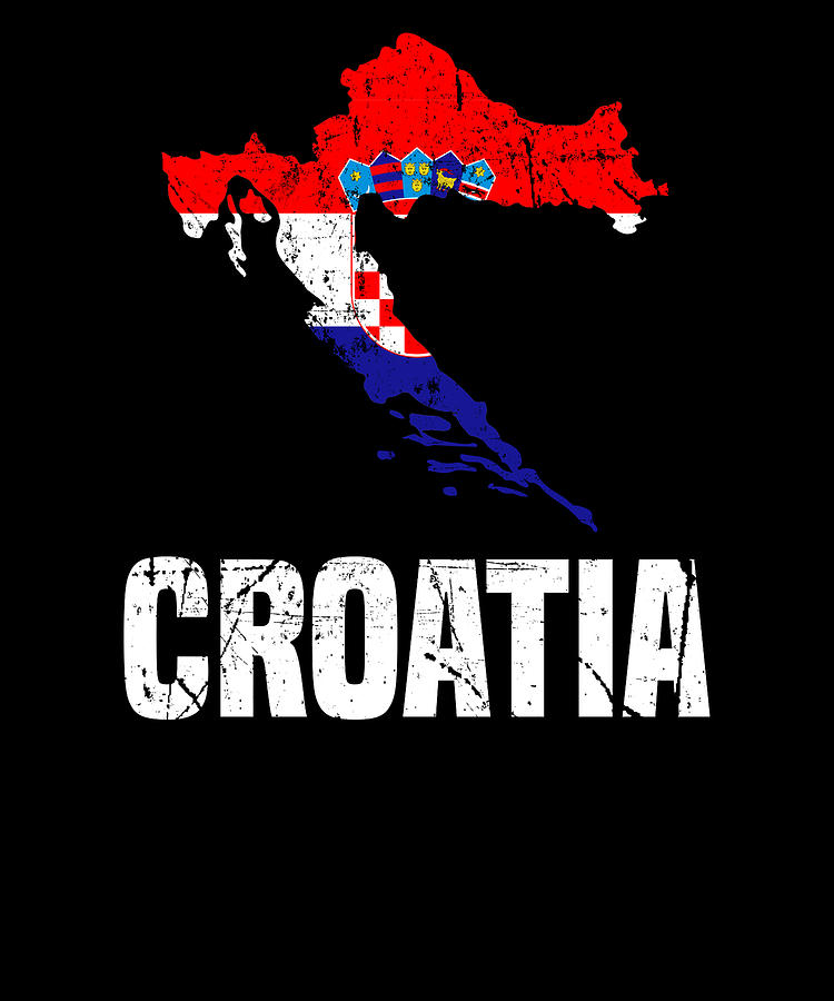 Croatia Croatian Flag Digital Art by Michael S - Fine Art America