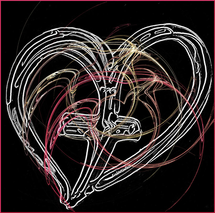 Cross My Heart Digital #2 Digital Art by Pj LockhArt