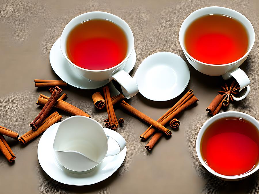 Cup of Tea with Cinnamon, Generative AI Illustration #2 Digital Art by Miroslav Nemecek