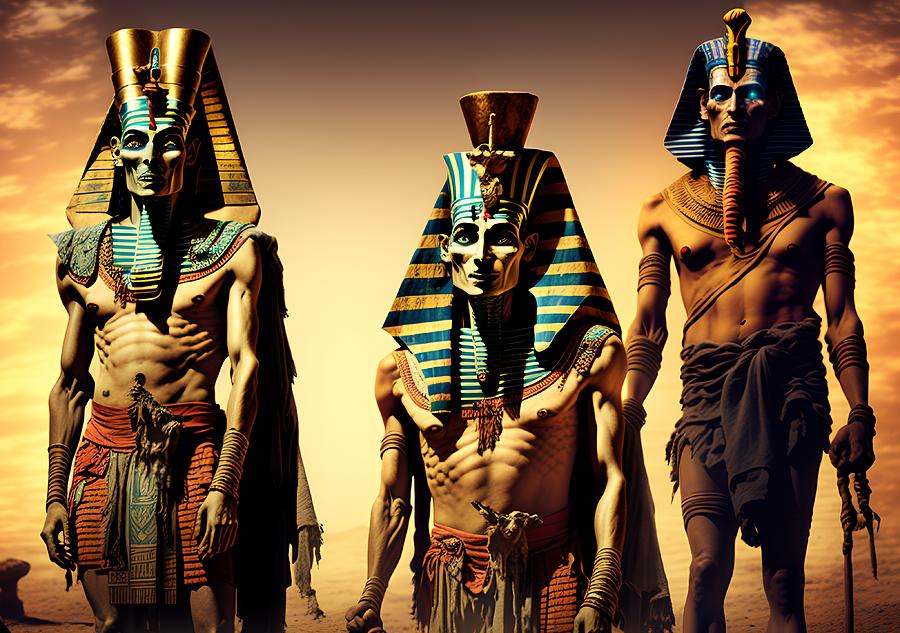 Curse of Pharaoh, Generative AI Illustration Digital Art by Miroslav ...