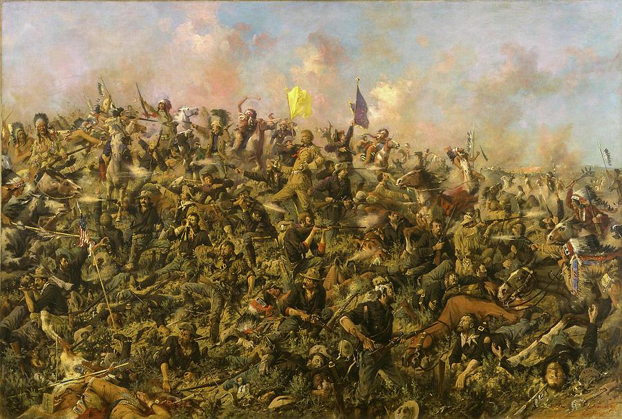 Custers Last Stand #6 Painting by Edgar Samuel Paxson Custers Last Stand #6 Painting by Edgar Samuel Paxson