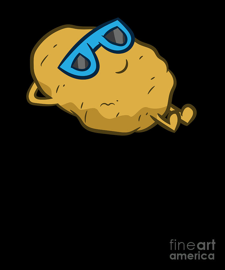 Cute Potato With Sunglasses Relaxing Potato #2 Digital Art by EQ Designs -  Pixels