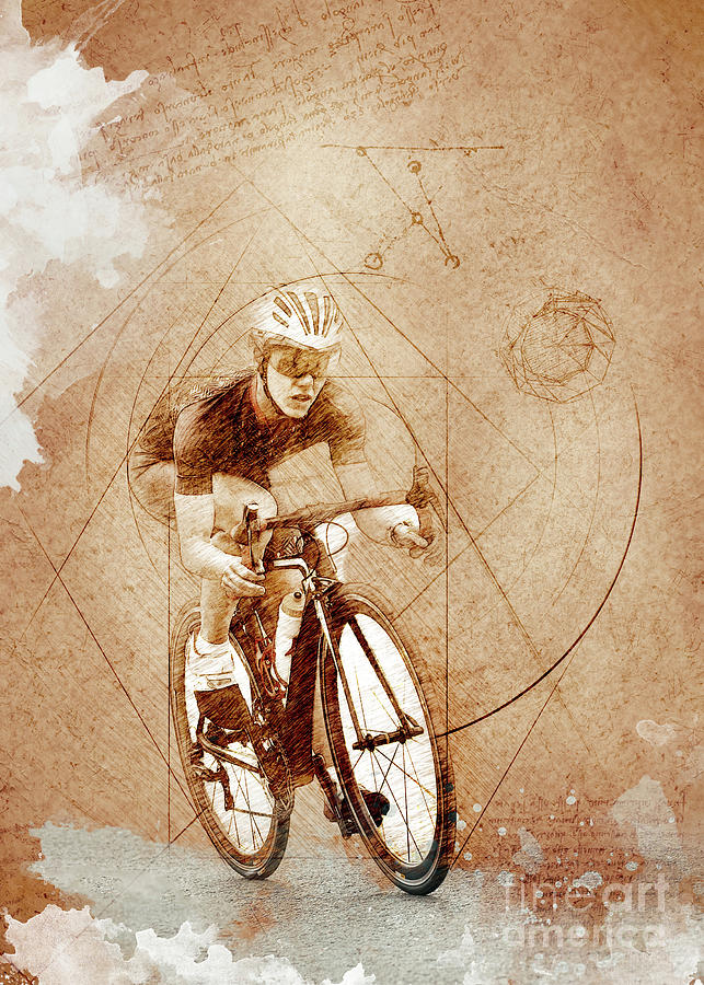 Cycling Bike sport art #cycling #sport #biking #2 Digital Art by Justyna Jaszke JBJart