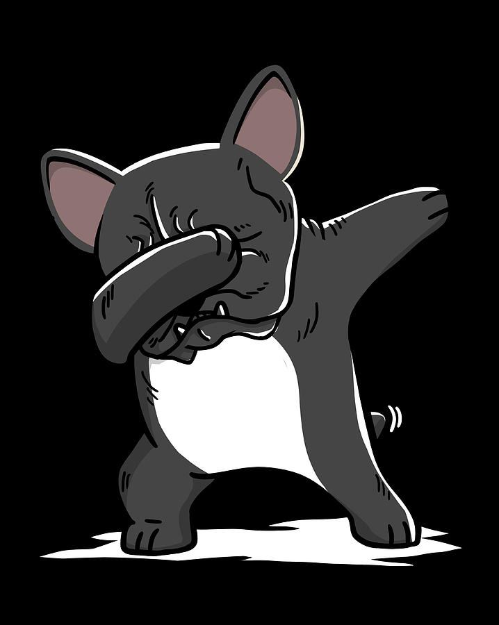 Dabbing French Bulldog Dab Dance Digital Art by Jeff Chen - Fine Art ...