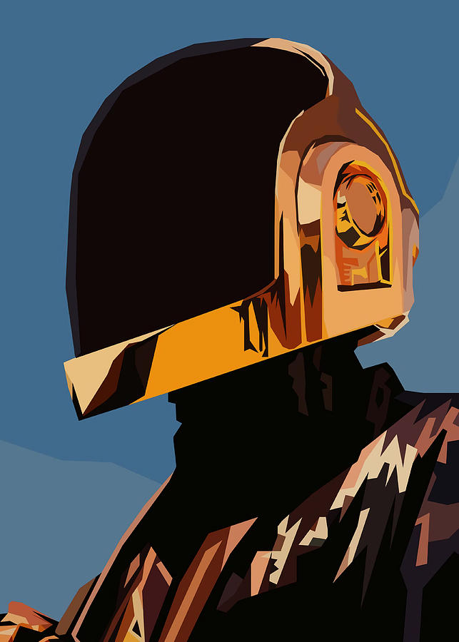 Daft Punk Poster Painting by Charles Walker - Fine Art America