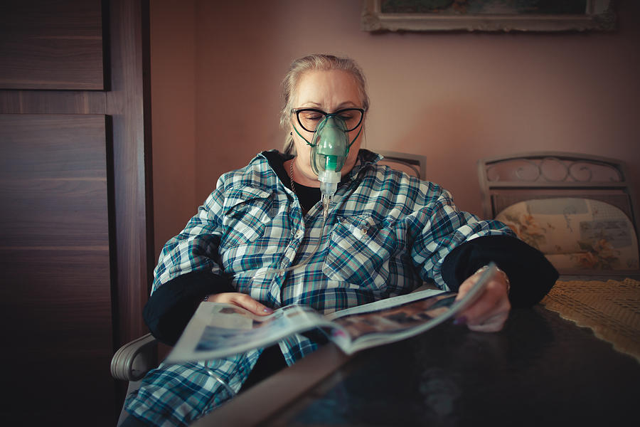 Daily Asthma Care - senior woman #2 Photograph by Branimir76