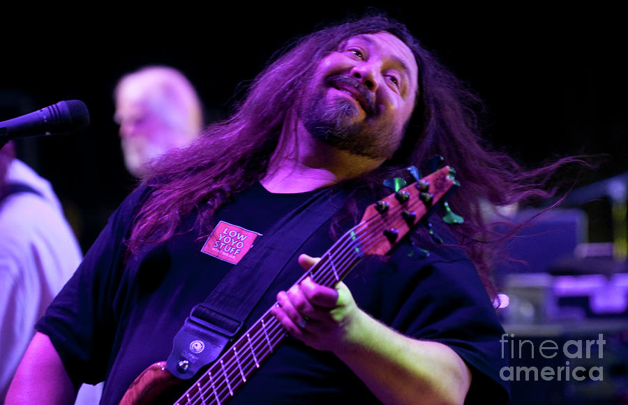 Dave Schools with Widespread Panic at Bonnaroo Music Festival #2 Photograph by David Oppenheimer