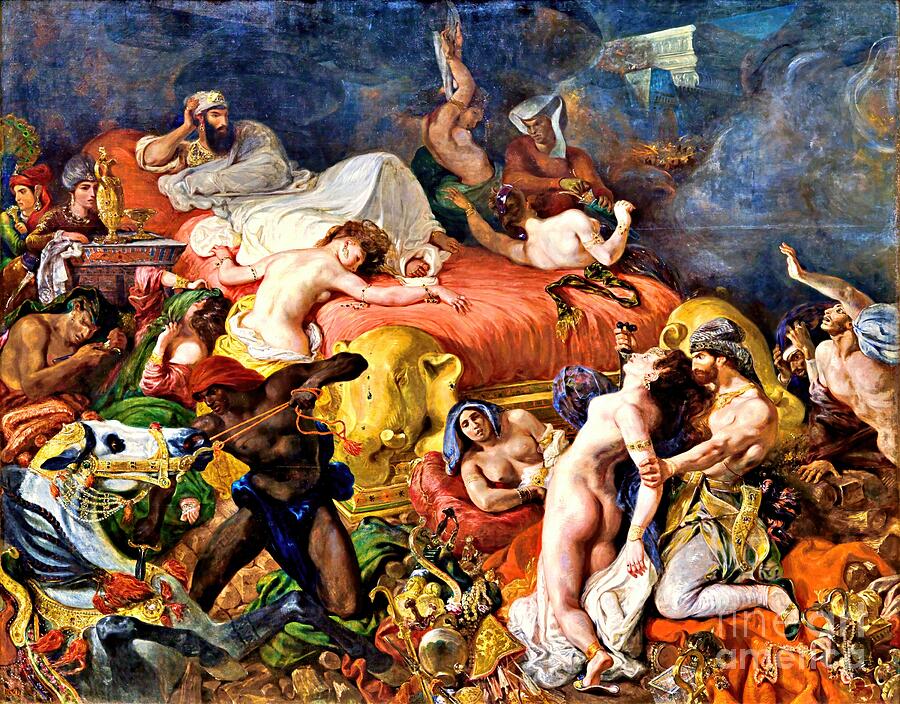 Death of Sardanapalus Painting by Delacroix Eugene Death of Sardanapalus Painting by Delacroix Eugene