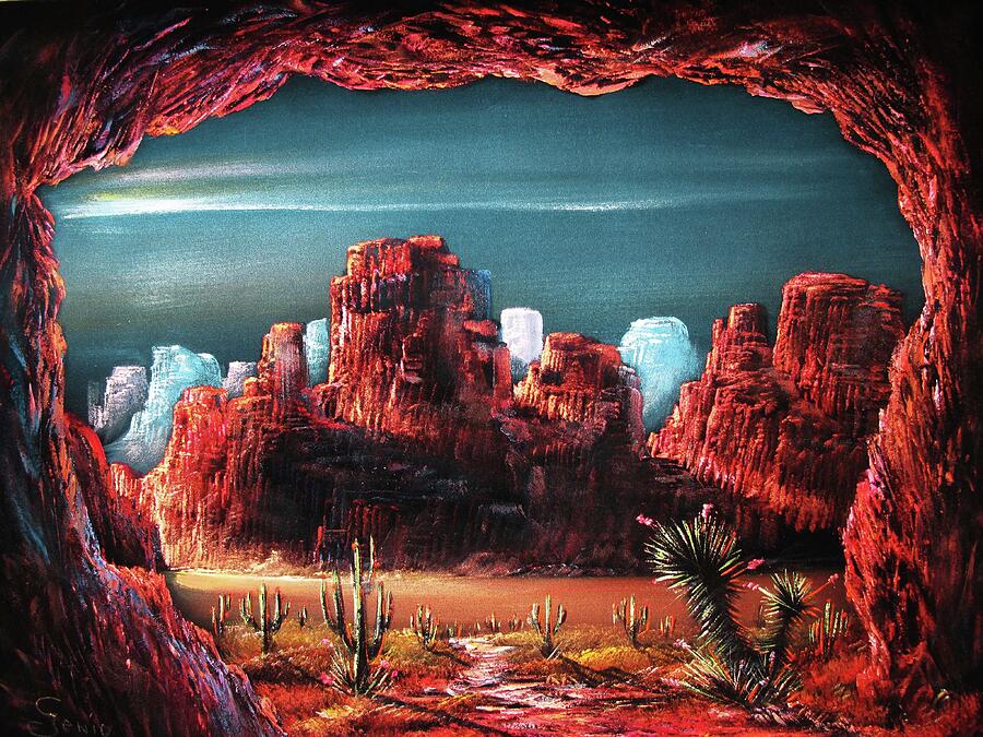 Nature Painting - Desert Southwestern scene #2 by Genio