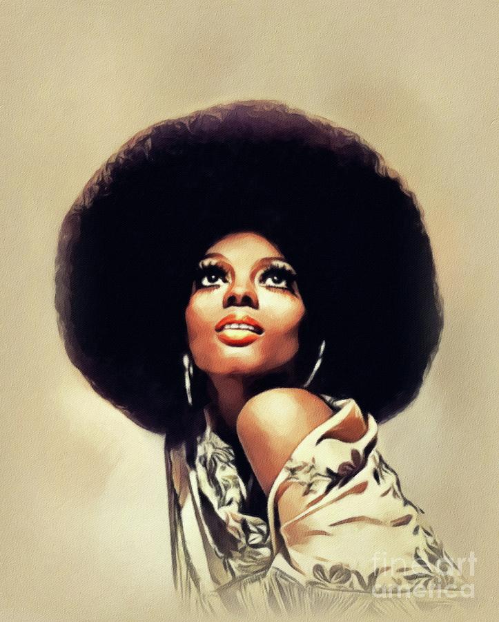 Diana Ross, Music Legend #2 Painting by Esoterica Art Agency