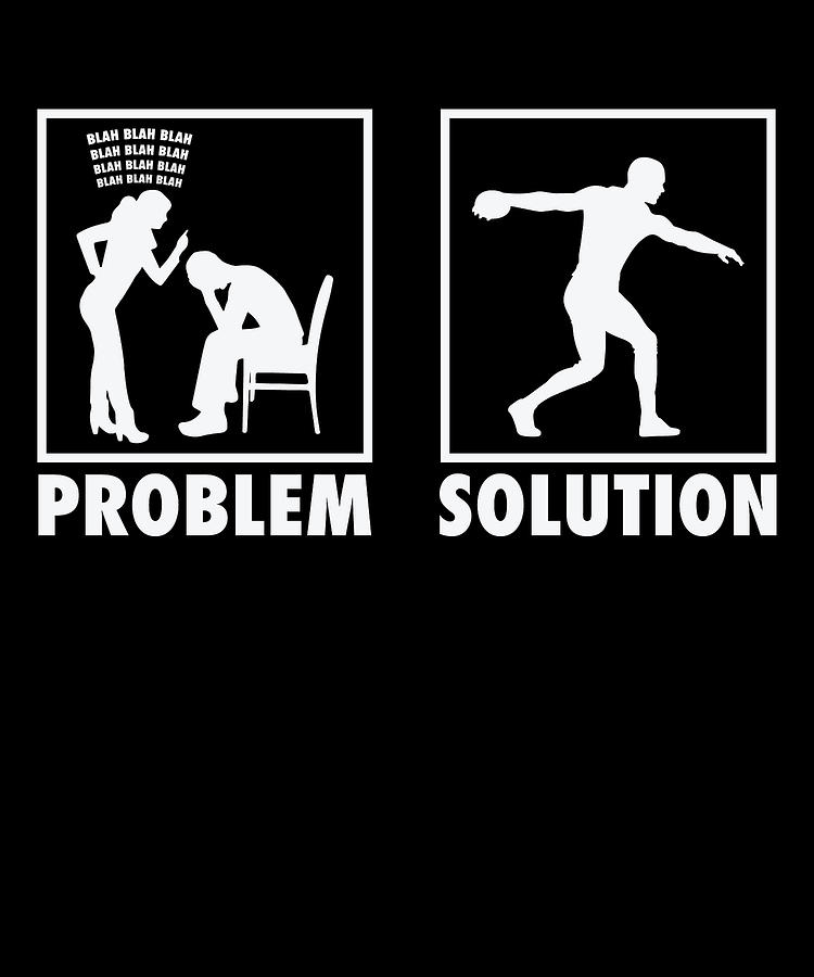 Sports Digital Art - Discus Throw Discus Thrower Statement Problem Solution #2 by Toms Tee Store