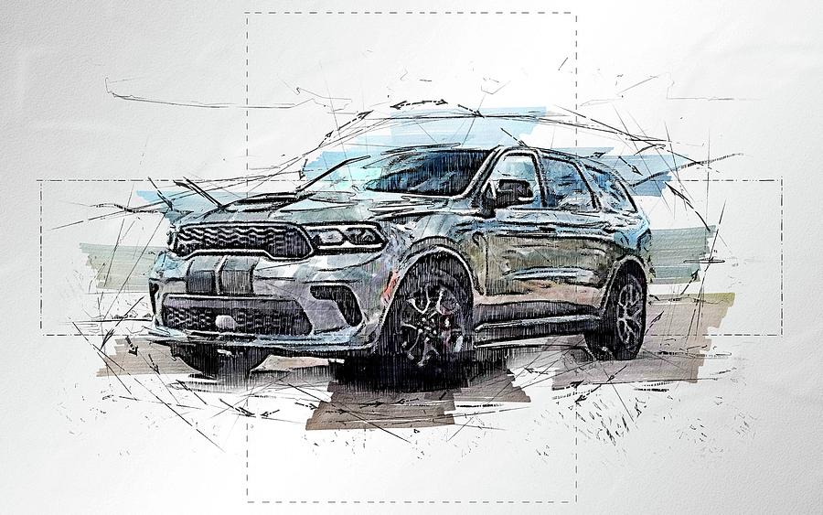 Dodge Durango Srt Hellcat Road 2020 Cars Suvs Digital Art by Bren ...