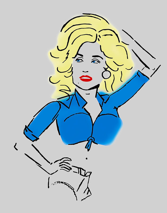 Dolly Parton Fan art Digital Art by Jordy Buset