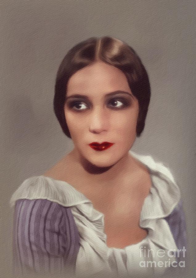 Dolores del Rio. Movie Legend Painting by John Springfield - Pixels