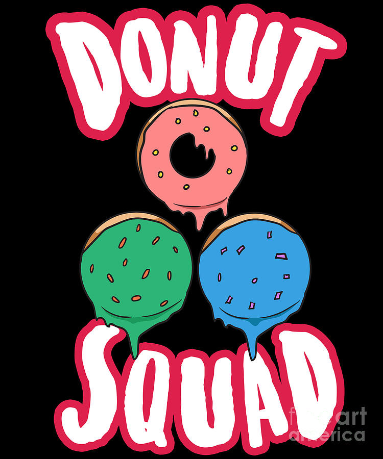 Donut Squad Digital Art by EQ Designs - Pixels