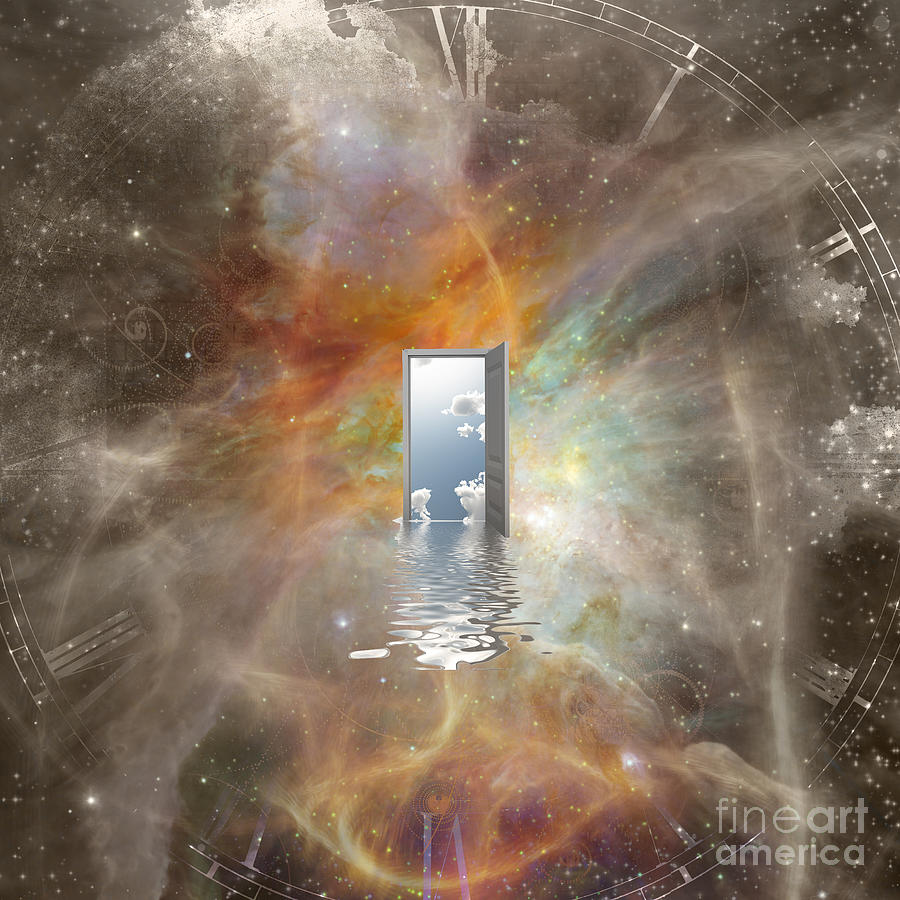 Abstract Digital Art - Door to another world #2 by Bruce Rolff