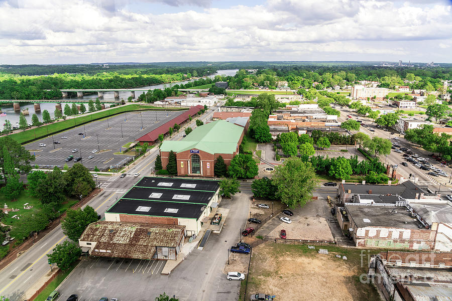 Downtown Augusta GA Aerial View Photograph by The Photourist - Pixels