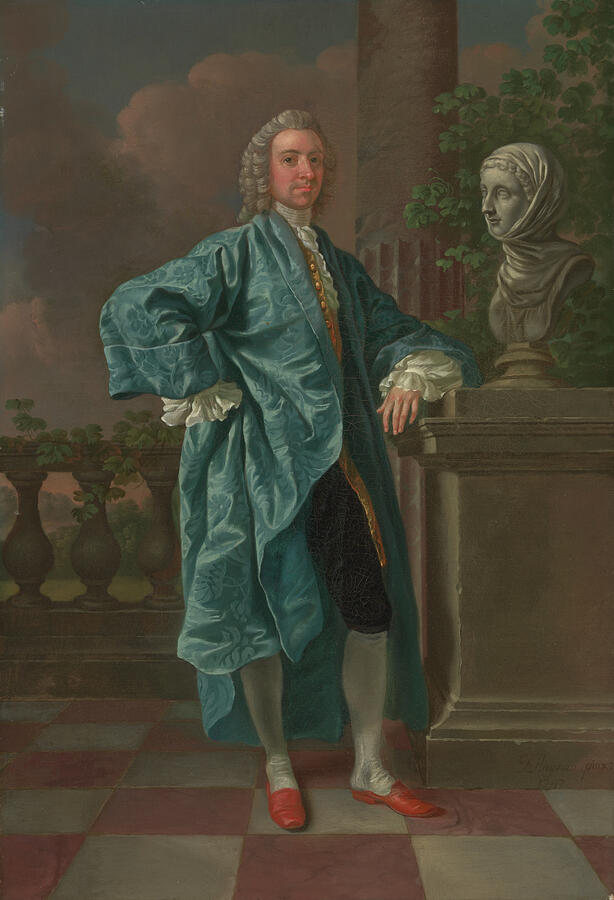 Dr Charles Chauncey, MD, from 1747 Painting by Francis Hayman