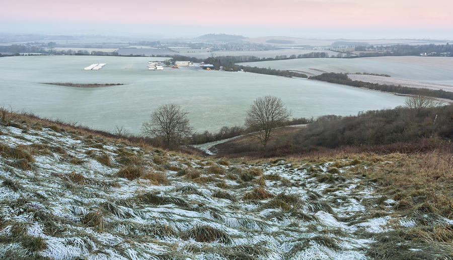 Dunstable Downs in Winter #2 Photograph by Graham Custance Photography