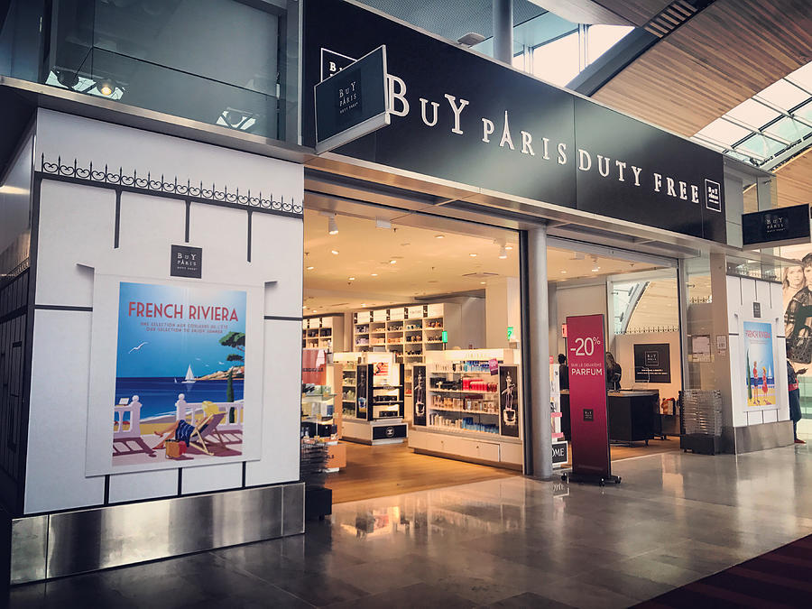Duty Free shops at Roissy Charles de Gaulle Airport, Paris, France #2 Photograph by Anouchka