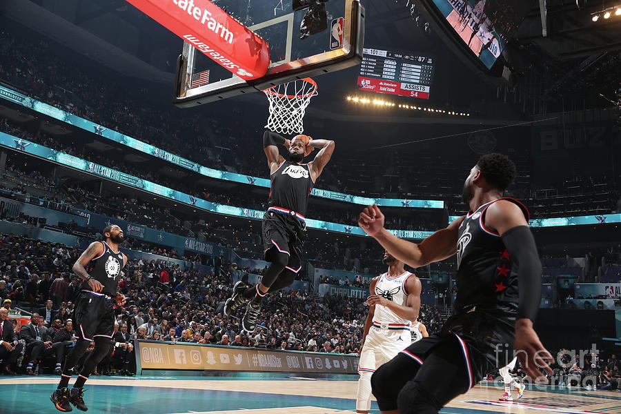 Dwyane Wade and Lebron James Photograph by Nathaniel S. Butler