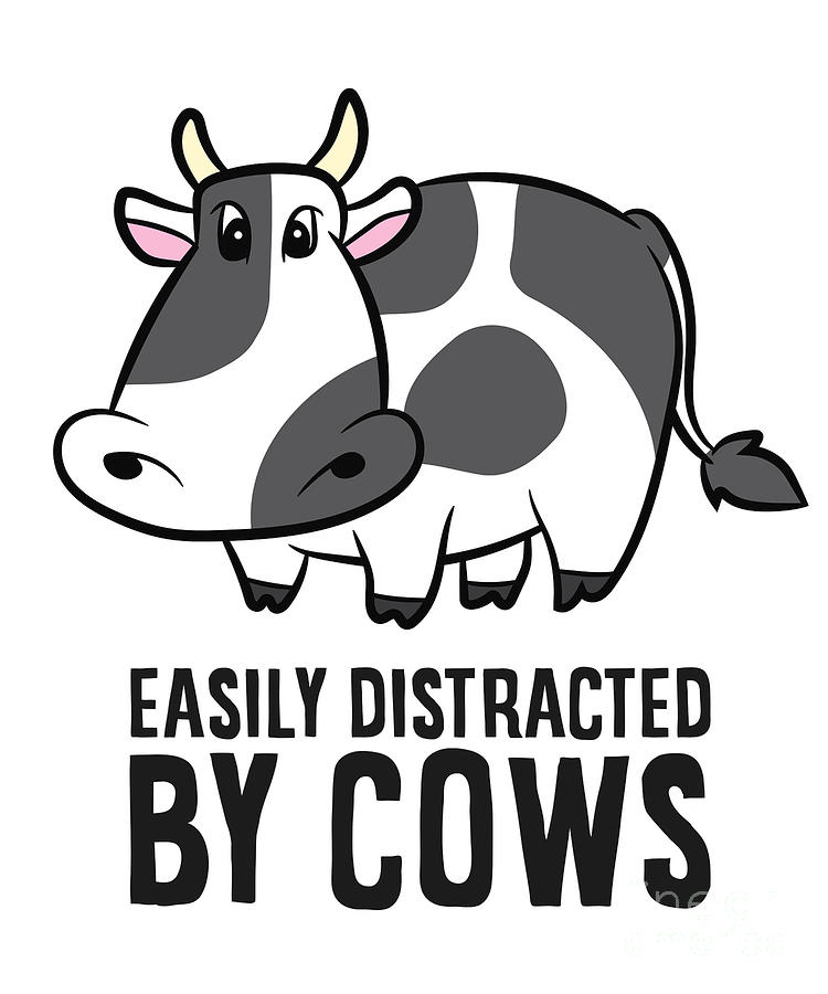 Easily Distracted By Cows Tapestry - Textile by EQ Designs - Fine Art ...