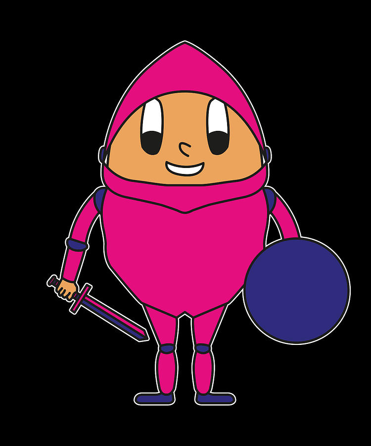 Egg Knight Digital Art by Matthias und Philipp Mueller Pixels