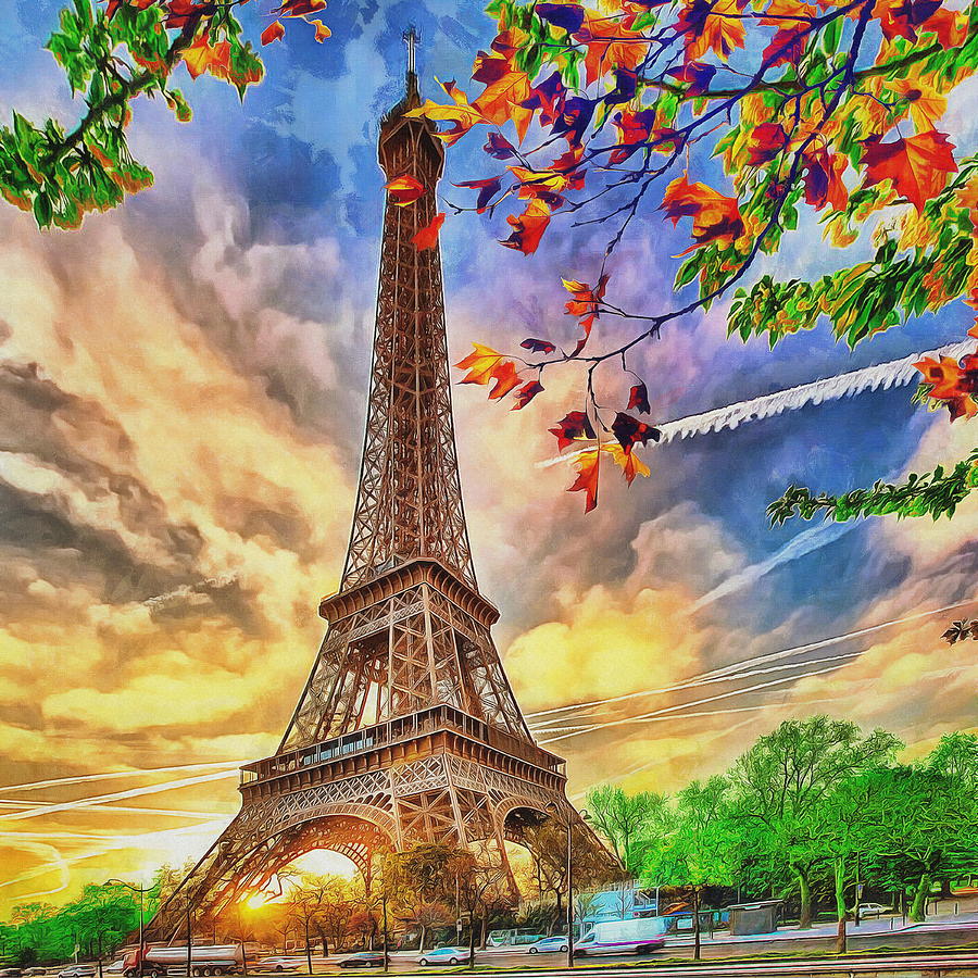 Eiffel Tower #2 Digital Art by Jerzy Czyz