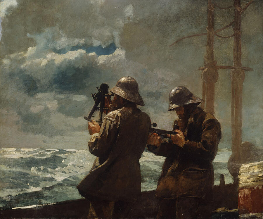 Winslow Homer Painting - Eight Bells, from 1886 by Winslow Homer