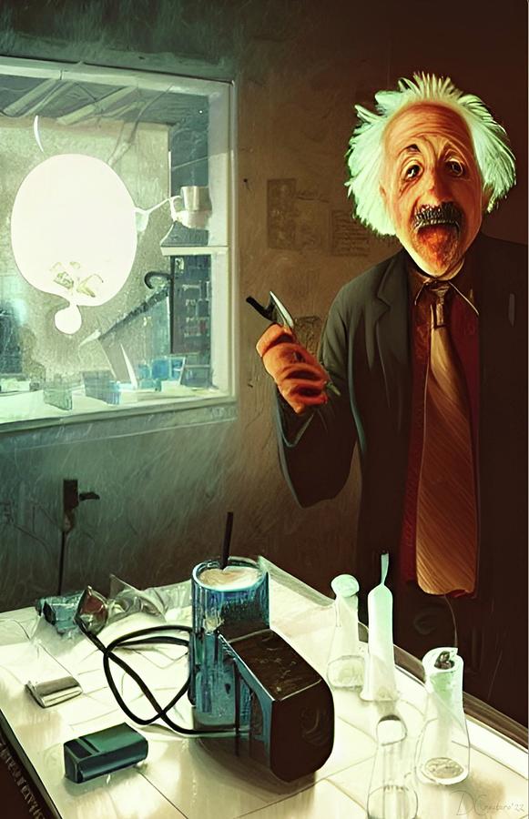 Einstein Digital Art by Generational Images | Pixels