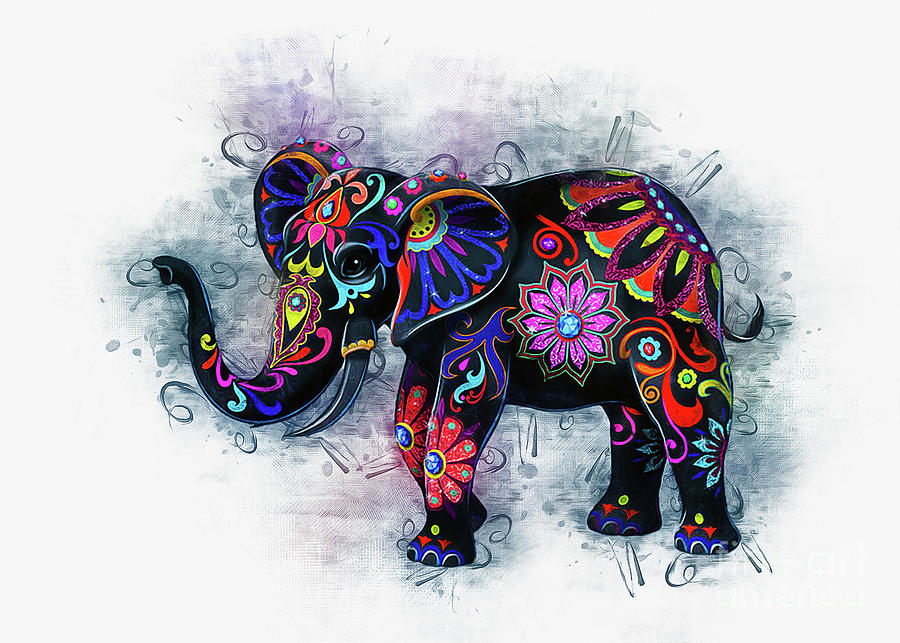 Elephant Art Digital Art