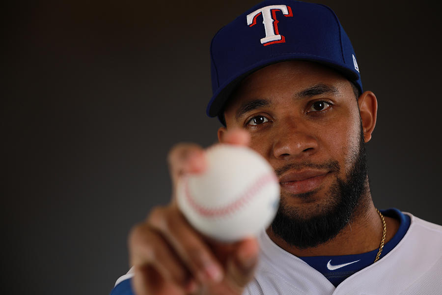 Elvis Andrus #2 Photograph by Gregory Shamus