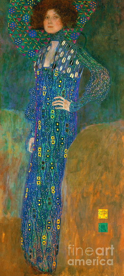 Emilie Floge #2 Painting by Gustav Klimt