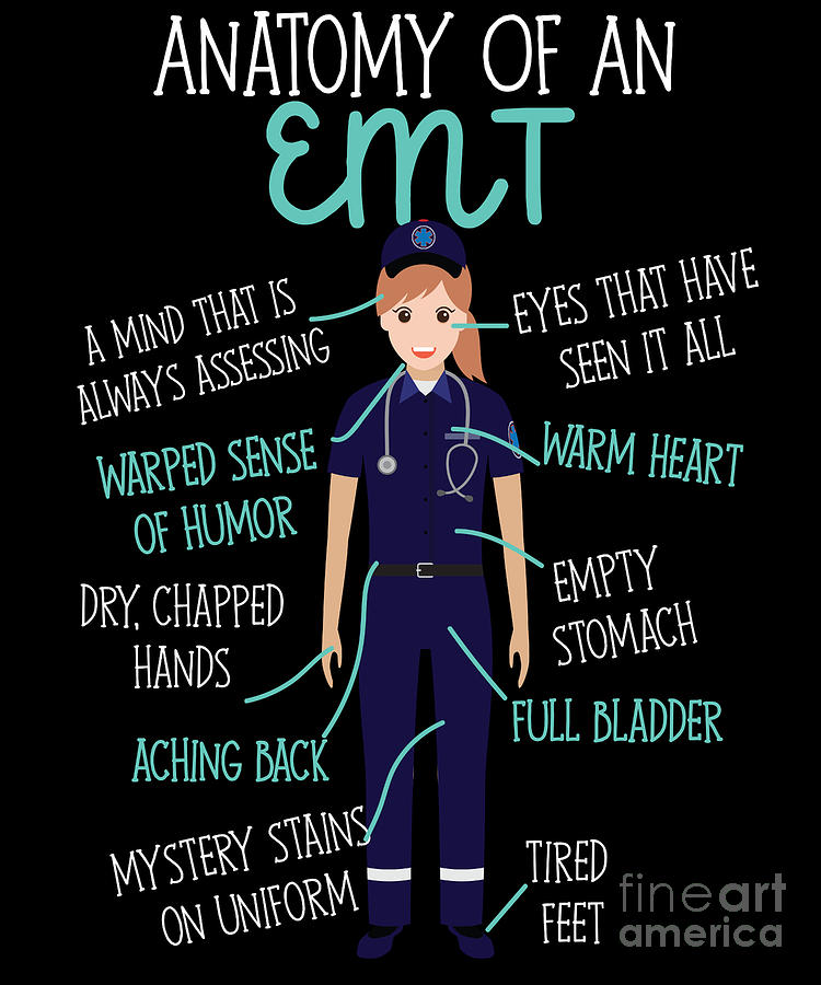 Emt Anatomy Of An Emt Digital Art by Yestic | Pixels