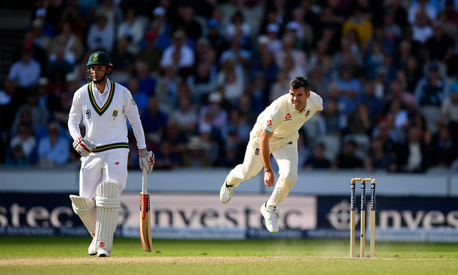 England v South Africa - 4th Investec Test: Day Two #2 Photograph by Stu Forster